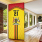 Custom Africa Cricket Uganda Door Cover Cranes Cricket Ball Fire