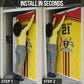 Custom Africa Cricket Uganda Door Cover Cranes Cricket Ball Fire