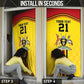 Custom Africa Cricket Uganda Door Cover Cranes Cricket Ball Fire