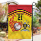 Custom Africa Cricket Uganda Garden Flag Cranes Cricket Ball Fire - African Pride
