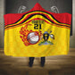 Custom Africa Cricket Uganda Hooded Blanket Cranes Cricket Ball Fire - African Pride