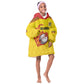 Custom Africa Cricket Uganda Kid Wearable Blanket Hoodie Cranes Cricket Ball Fire - African Pride
