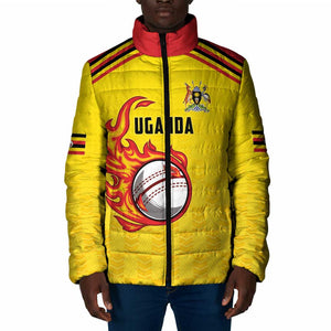 Custom Africa Cricket Uganda Padded Jacket Cranes Cricket Ball Fire