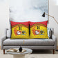 Custom Africa Cricket Uganda Pillow Cover Cranes Cricket Ball Fire