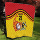 Custom Africa Cricket Uganda Quilt Cranes Cricket Ball Fire - African Pride