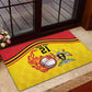 Custom Africa Cricket Uganda Rubber Doormat Cranes Cricket Ball Fire - African Pride