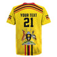Custom Africa Cricket Uganda Rugby Jersey Cranes Cricket Ball Fire - African Pride