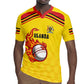 Custom Africa Cricket Uganda Rugby Jersey Cranes Cricket Ball Fire - African Pride
