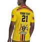 Custom Africa Cricket Uganda Rugby Jersey Cranes Cricket Ball Fire - African Pride
