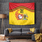 Custom Africa Cricket Uganda Tapestry Cranes Cricket Ball Fire - African Pride