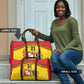 Custom Africa Cricket Uganda Travel Bag Cranes Cricket Ball Fire