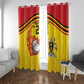 Custom Africa Cricket Uganda Window Curtain Cranes Cricket Ball Fire - African Pride