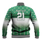 World Football Morocco Custom Baseball Jacket 1994 Away Retro Green Jersey - African Pride