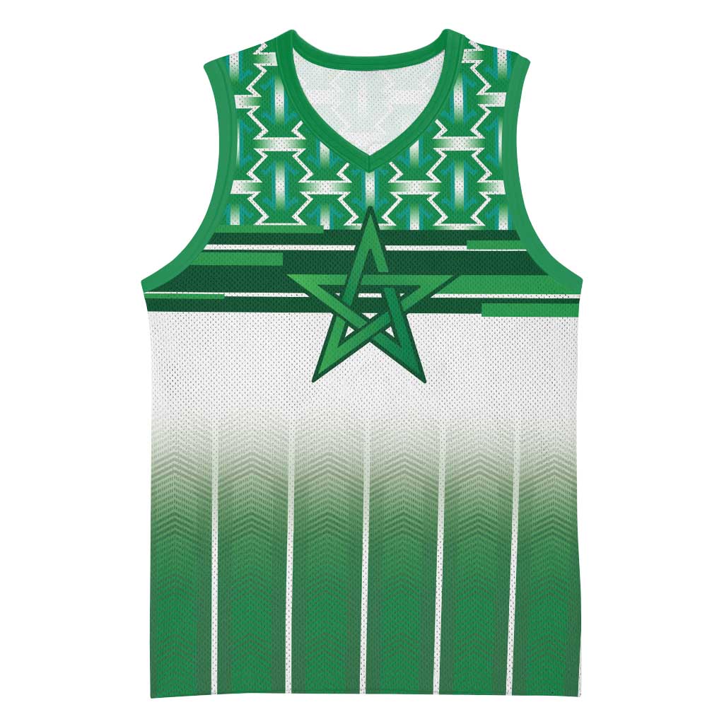 World Football Morocco Custom Basketball Jersey 1994 Away Retro Green Jersey - African Pride