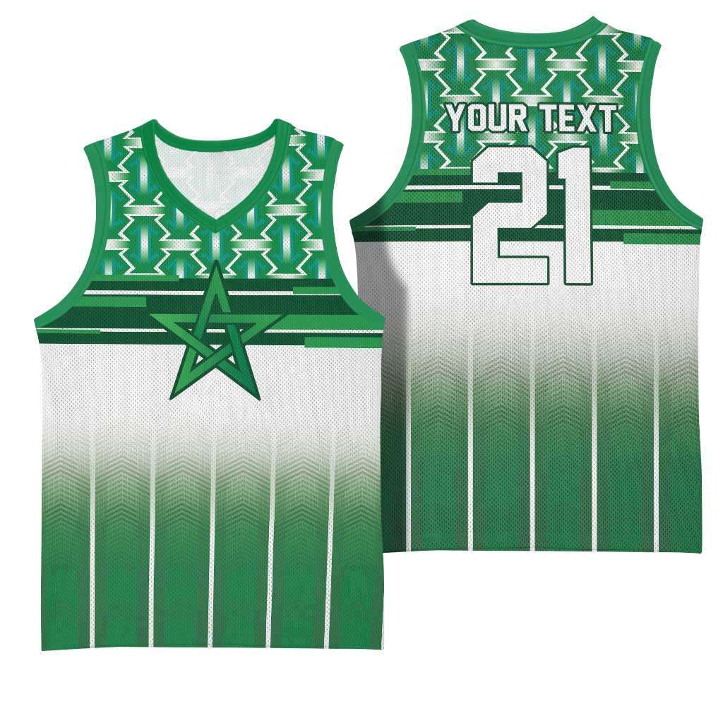 World Football Morocco Custom Basketball Jersey 1994 Away Retro Green Jersey - African Pride