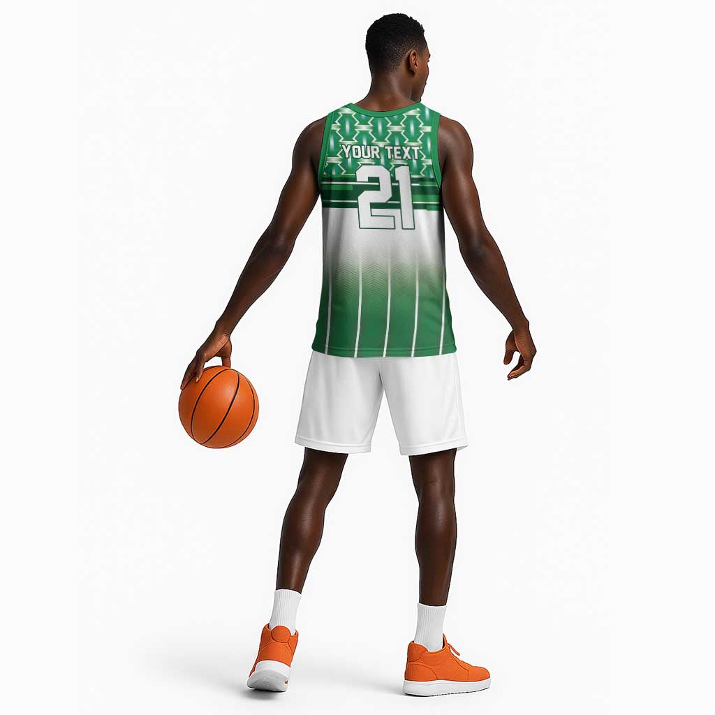 World Football Morocco Custom Basketball Jersey 1994 Away Retro Green Jersey - African Pride