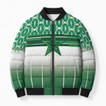 World Football Morocco Custom Bomber Puffer Jacket 1994 Away Retro Green Jersey - African Pride