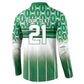 World Football Morocco Custom Button Sweatshirt 1994 Away Retro Green Jersey