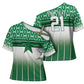 World Football Morocco Custom Cross Shoulder Shirt 1994 Away Retro Green Jersey - African Pride