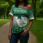 World Football Morocco Custom Cross Shoulder Shirt 1994 Away Retro Green Jersey - African Pride