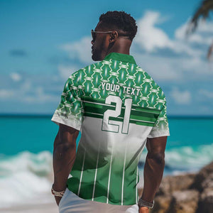 World Football Morocco Custom Hawaiian Shirt 1994 Away Retro Green Jersey - African Pride