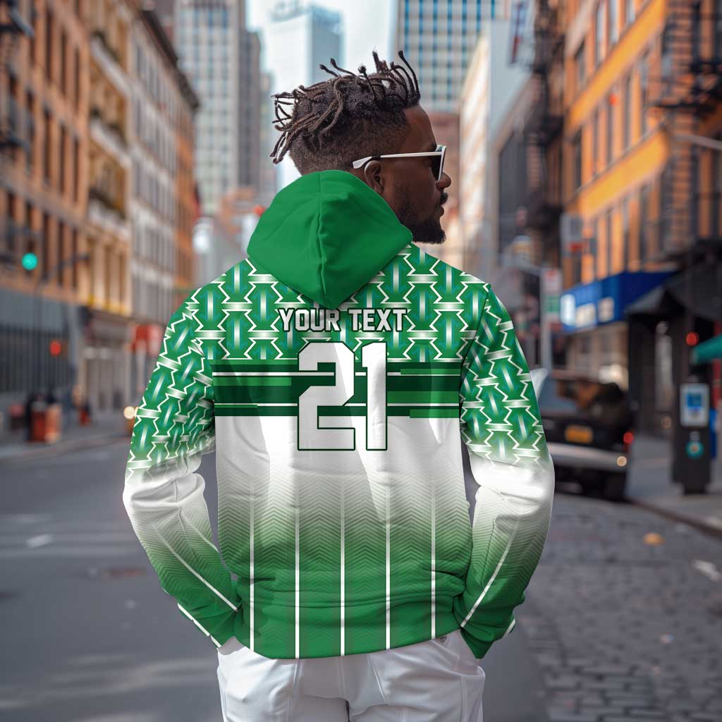 World Football Morocco Custom Hoodie 1994 Away Retro Green Jersey - African Pride