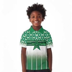 World Football Morocco Custom Kid Polo Shirt 1994 Away Retro Green Jersey - African Pride