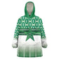 World Football Morocco Custom Kid Wearable Blanket Hoodie 1994 Away Retro Green Jersey - African Pride