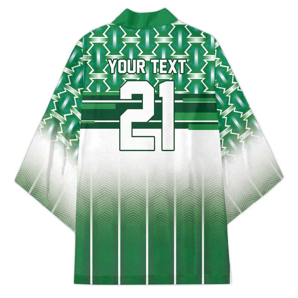 World Football Morocco Custom Kimono 1994 Away Retro Green Jersey - African Pride