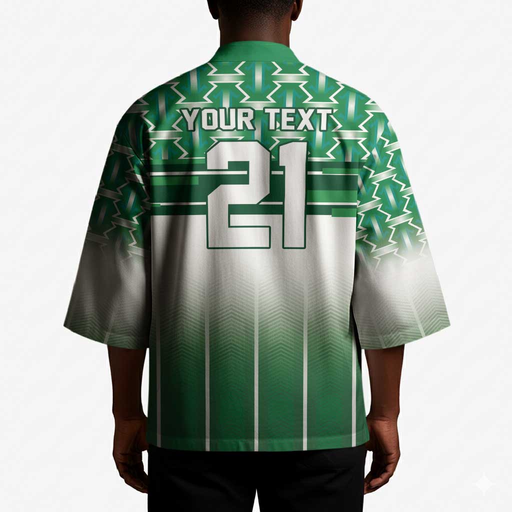 World Football Morocco Custom Kimono 1994 Away Retro Green Jersey - African Pride
