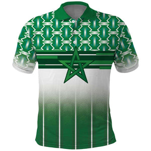 World Football Morocco Custom Polo Shirt 1994 Away Retro Green Jersey - African Pride