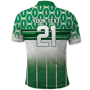 World Football Morocco Custom Polo Shirt 1994 Away Retro Green Jersey - African Pride