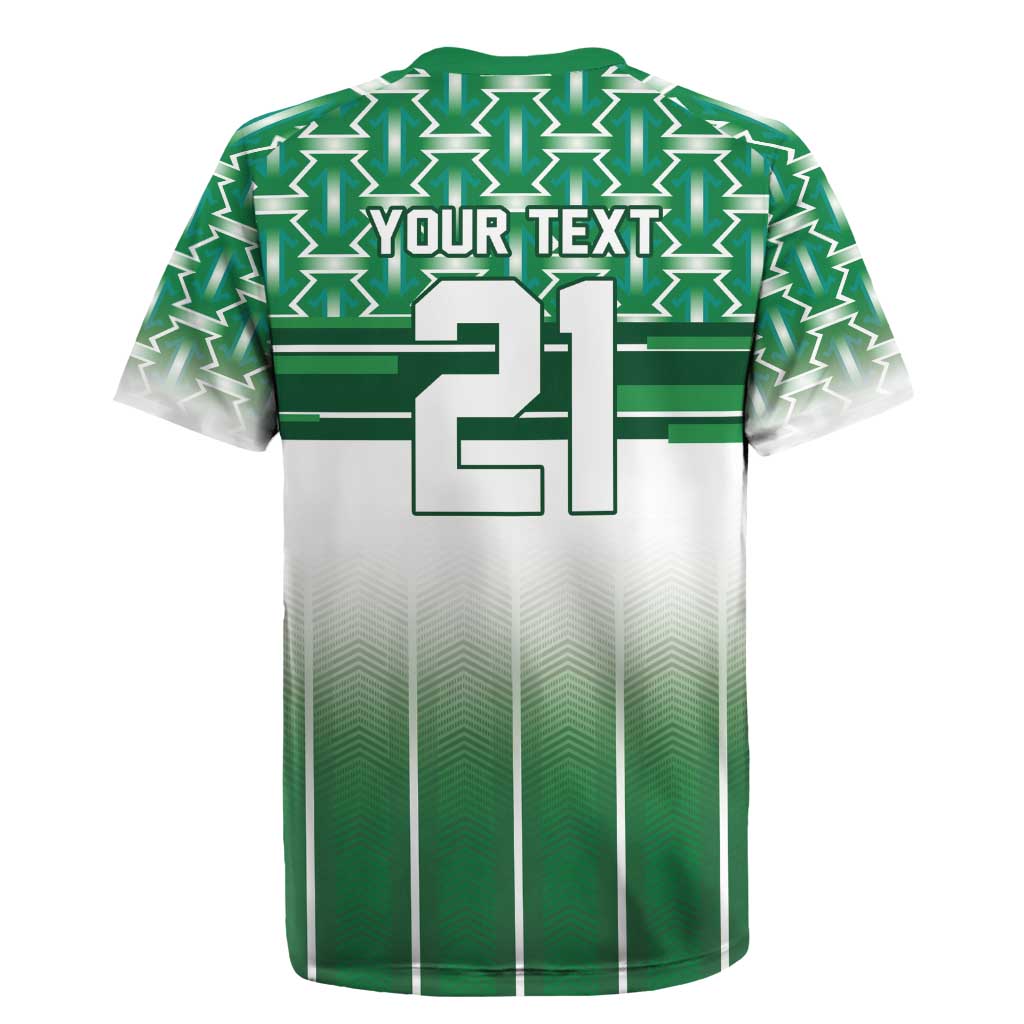 World Football Morocco Custom Rugby Jersey 1994 Away Retro Green Jersey - African Pride