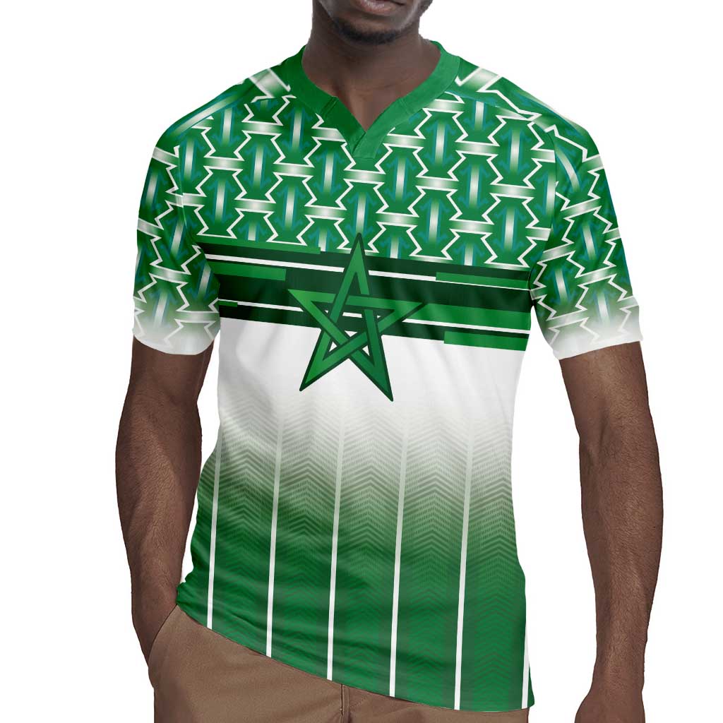 World Football Morocco Custom Rugby Jersey 1994 Away Retro Green Jersey - African Pride