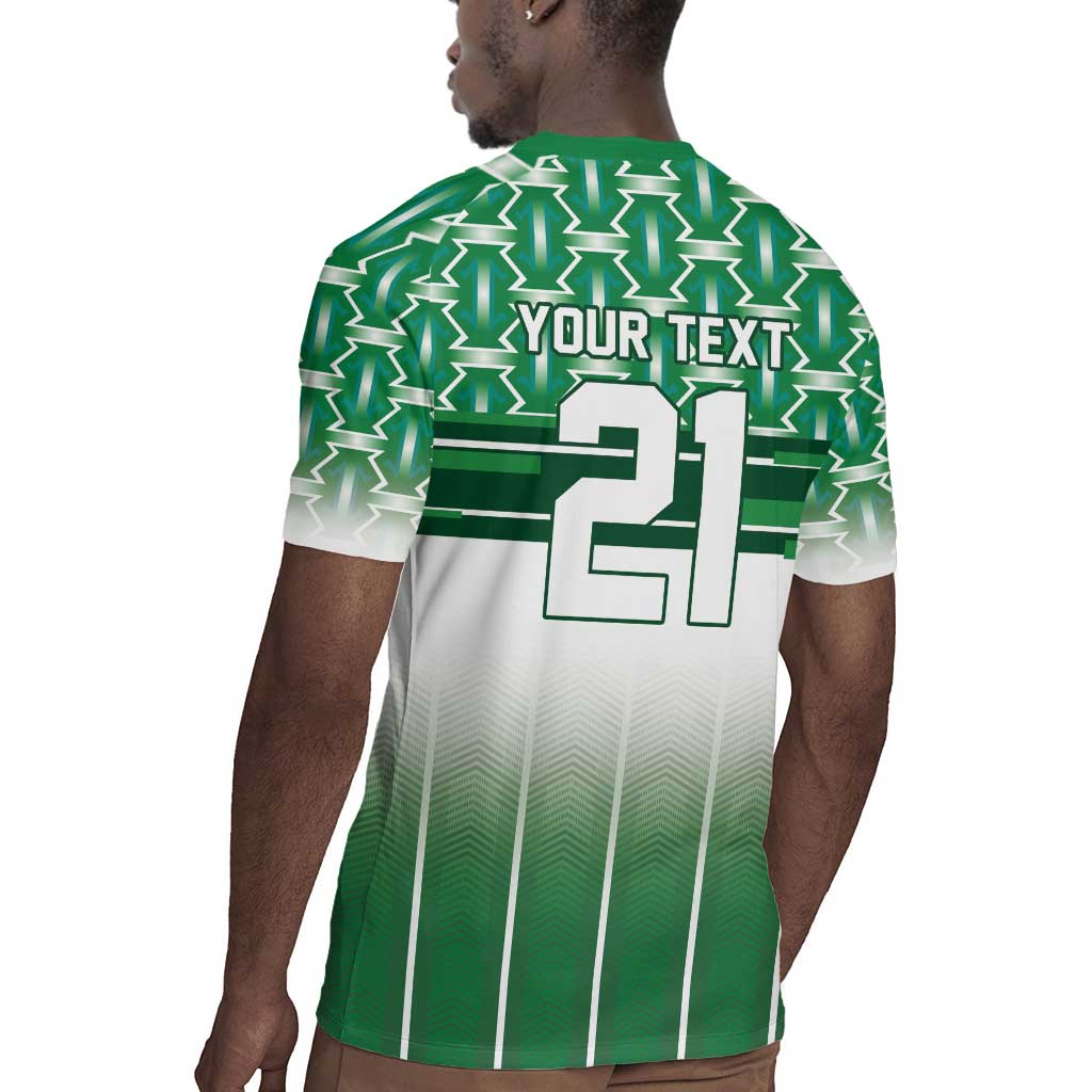 World Football Morocco Custom Rugby Jersey 1994 Away Retro Green Jersey - African Pride