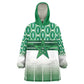 World Football Morocco Custom Wearable Blanket Hoodie 1994 Away Retro Green Jersey - African Pride