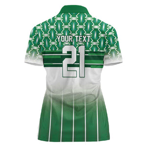 World Football Morocco Custom Women Polo Shirt 1994 Away Retro Green Jersey - African Pride
