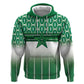 World Football Morocco Custom Zip Hoodie 1994 Away Retro Green Jersey - African Pride