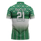World Football Morocco Custom Zipper Polo Shirt 1994 Away Retro Green Jersey - African Pride