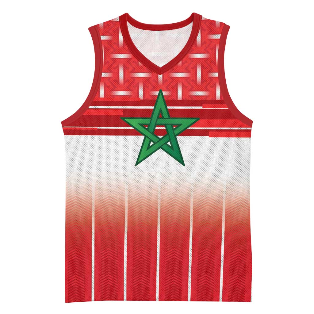 World Football Morocco Custom Basketball Jersey 1994 Away Retro Red Jersey - African Pride