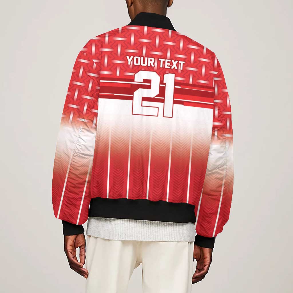 World Football Morocco Custom Bomber Jacket 1994 Away Retro Red Jersey - African Pride