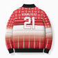 World Football Morocco Custom Bomber Puffer Jacket 1994 Away Retro Red Jersey - African Pride