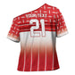 World Football Morocco Custom Cross Shoulder Shirt 1994 Away Retro Red Jersey - African Pride