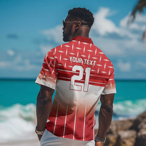 World Football Morocco Custom Hawaiian Shirt 1994 Away Retro Red Jersey - African Pride