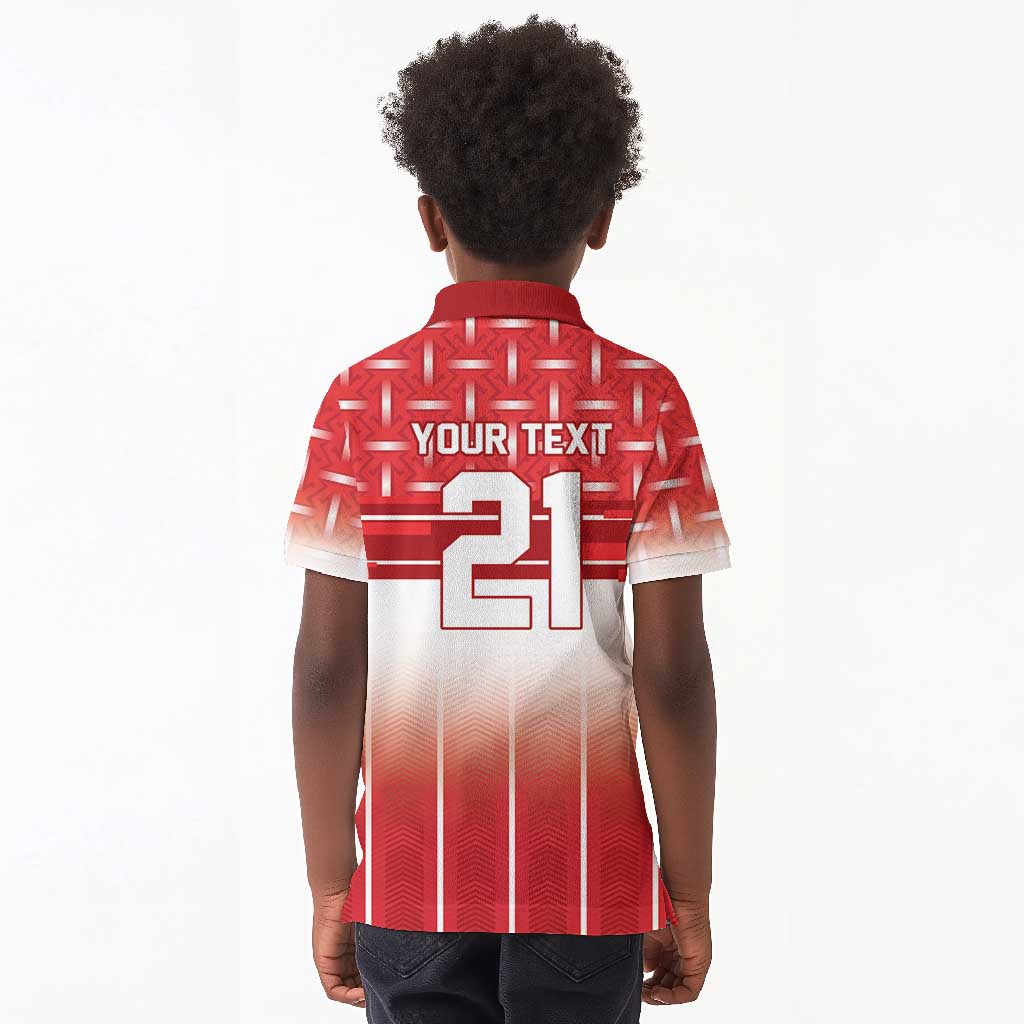 World Football Morocco Custom Kid Polo Shirt 1994 Away Retro Red Jersey - African Pride