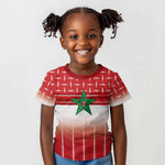World Football Morocco Custom Kid T shirt 1994 Away Retro Red Jersey - African Pride