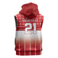 World Football Morocco Custom Sleeveless Zip Hoodie 1994 Away Retro Red Jersey - African Pride