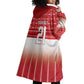 World Football Morocco Custom Wearable Blanket Hoodie 1994 Away Retro Red Jersey - African Pride