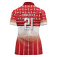 World Football Morocco Custom Women Polo Shirt 1994 Away Retro Red Jersey - African Pride