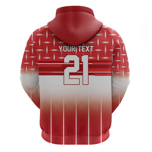 World Football Morocco Custom Zip Hoodie 1994 Away Retro Red Jersey - African Pride